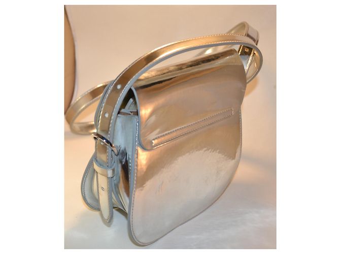 Borsa a tracolla Pollini Pelle Argento - vista 4