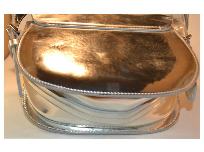 Borsa a tracolla Pollini Pelle Argento - vista 5