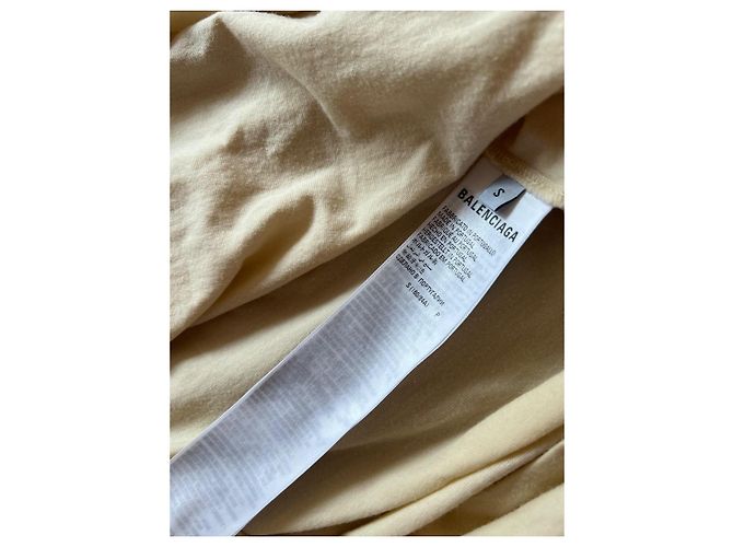 T-shirt Balenciaga BB Monogram Beige - vista 5