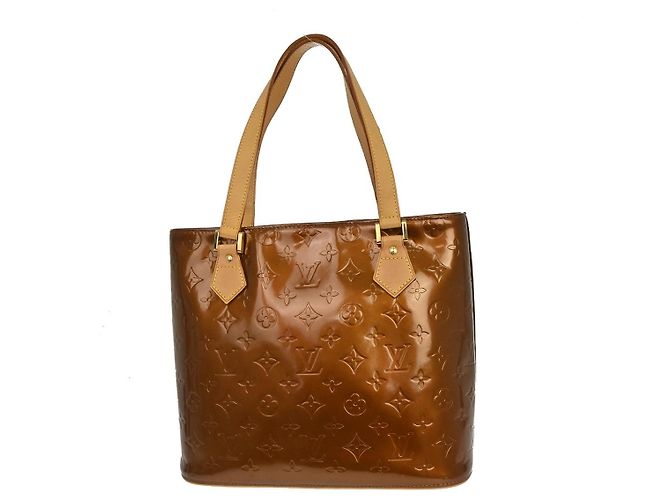 Louis Vuitton Houston Monogram Vernis Castaño - vista 2