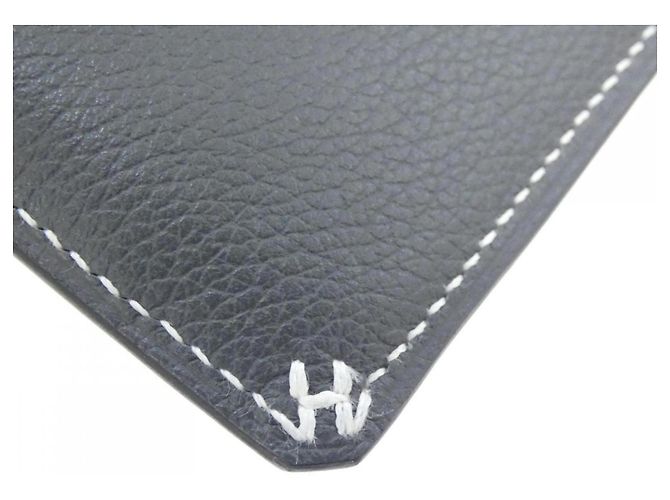 Hermès Hermes H Sellier Visitenkartenetui in Grau Braun - Ansicht 3