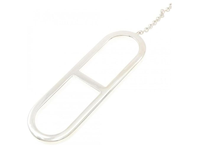 Collana Hermès Ever Chaine d'Ancre Argento - vista 3