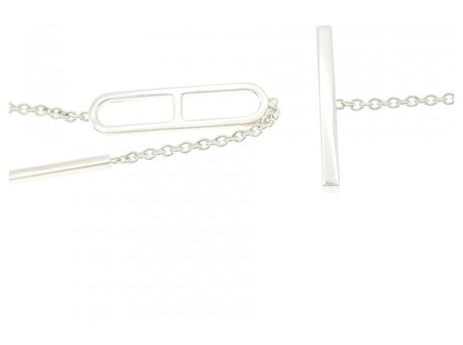 Collana Hermès Ever Chaine d'Ancre Argento - vista 4