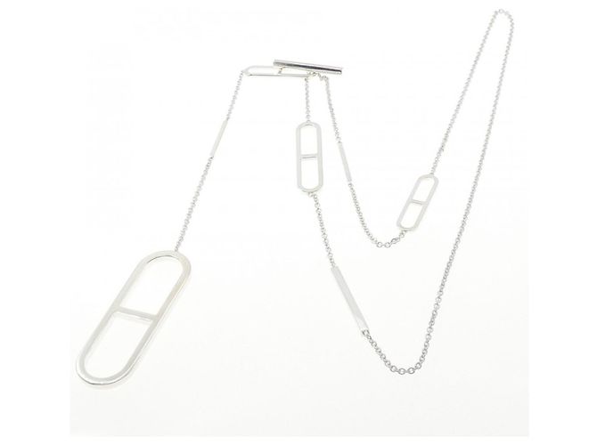 Collana Hermès Ever Chaine d'Ancre Argento - vista 5
