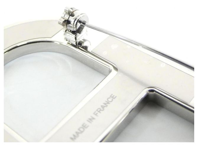 Spilla Hermès Chaine d'Ancre Nero Argento - vista 3