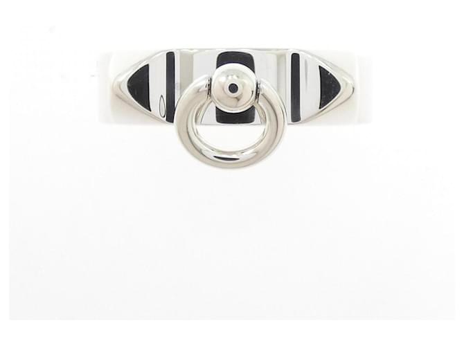 Ring Hermes Hermès Anello Collier de Chien Argento - vista 2