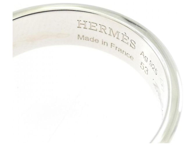 Ring Hermes Hermès Anello Collier de Chien Argento - vista 4