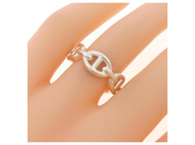 Hermès Chaine d'Ancre Enchainée Ring Silber - Ansicht 4