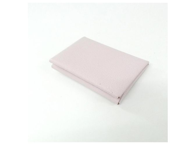 Hermès Porta-moedas Hermes Calvi Duo em Rosa - vista 2