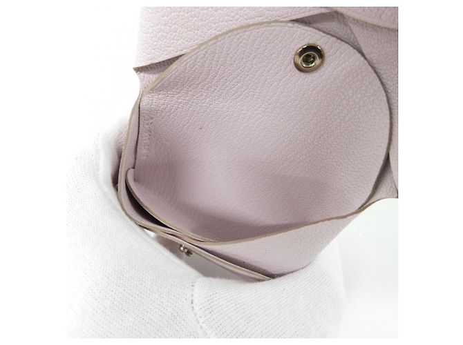 Hermès Porta-moedas Hermes Calvi Duo em Rosa - vista 6