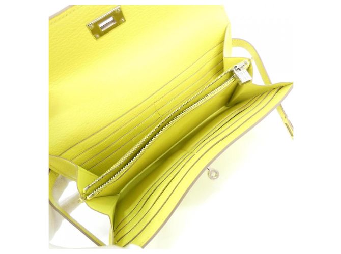 Hermès Hermes Kelly Classic Long Wallet Golden Gelb - Ansicht 6