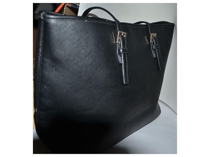 Thierry Mugler Borsa Shopper Mugler in Pelle Vegana Nera Nero - vista 6