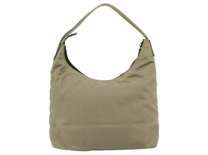Gucci Double Pocket Hobo Nylon Beige - vista 2