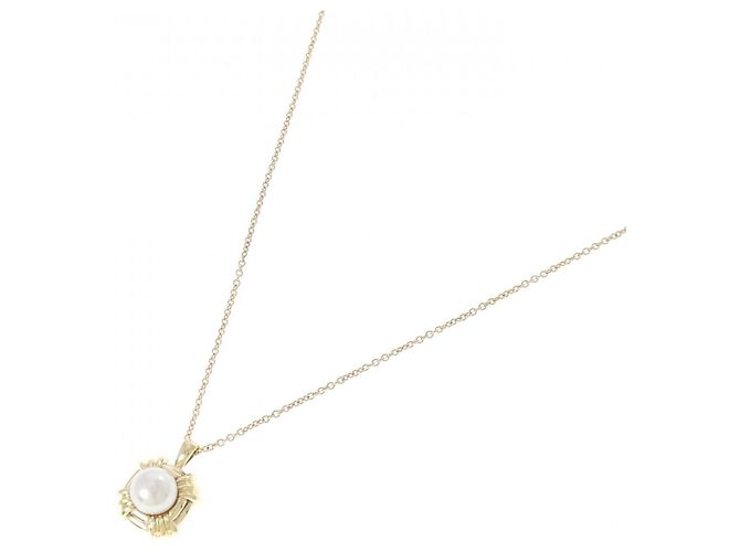 Collana Tiffany & Co. in oro giallo 18K con perle Akoya - vista 2