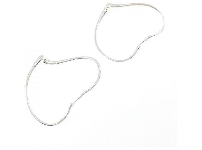 Tiffany & Co Orecchini a cerchio Tiffany Open Heart - vista 3