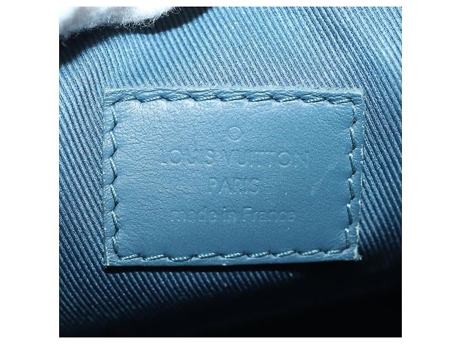 Louis Vuitton Keepall Bandouliere Limited Edition Aerogram Leather XS Blu - vista 6