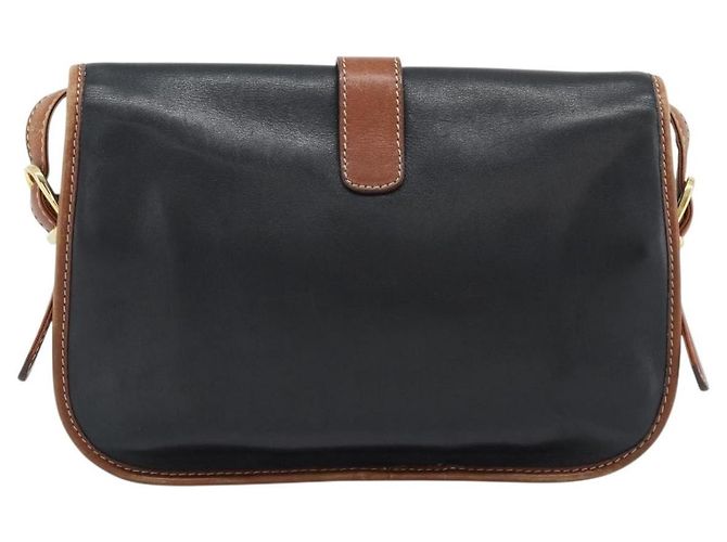 Céline Celine Flap Shoulder in pelle Nero - vista 2