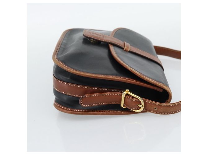Céline Celine Flap Shoulder in pelle Nero - vista 4