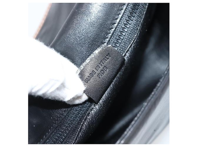 Céline Celine Flap Shoulder in pelle Nero - vista 6