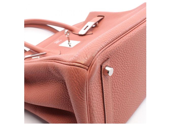 Hermès Hermes Birkin 30 Rosie Handtasche Pink - Ansicht 12