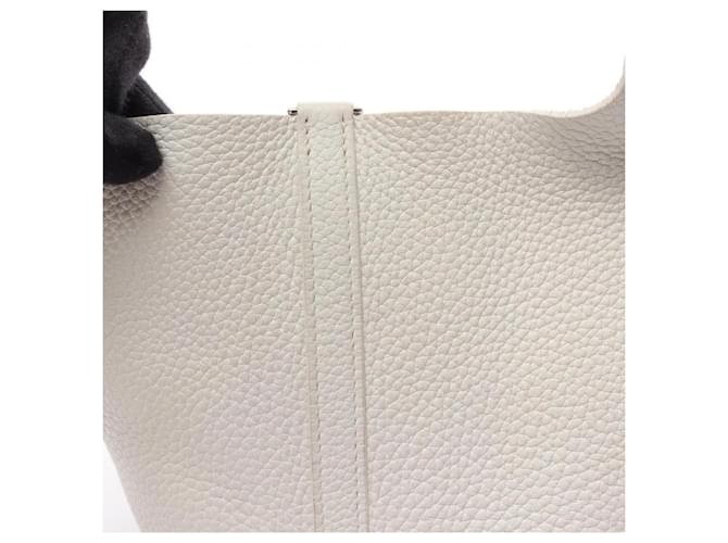 Hermès Borsa Hermes Picotin Lock MM Bianco - vista 13