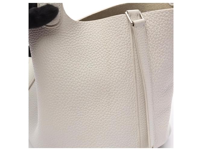 Hermès Borsa Hermes Picotin Lock MM Bianco - vista 14