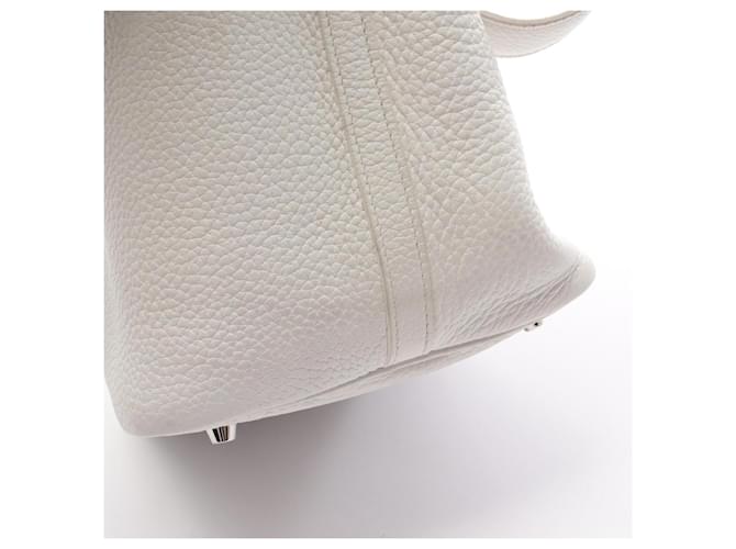 Hermès Borsa Hermes Picotin Lock MM Bianco - vista 15