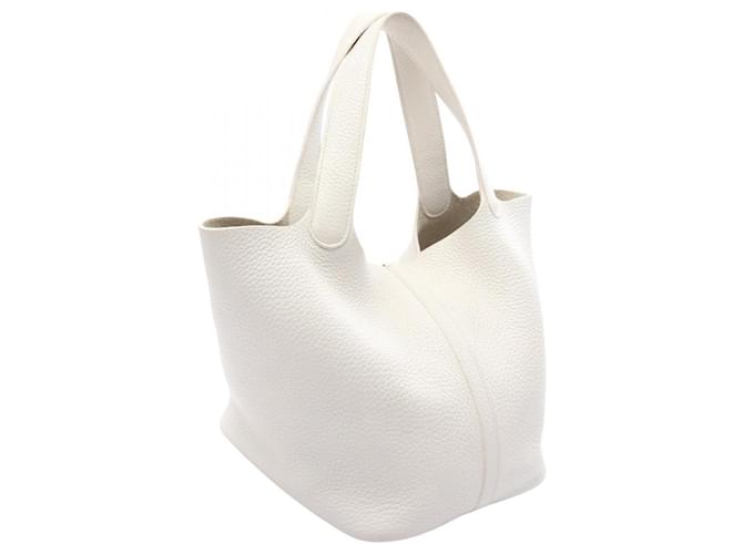 Hermès Borsa Hermes Picotin Lock MM Bianco - vista 2