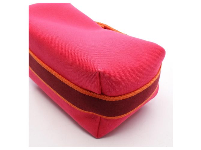 Hermès Bolso Hermes Bride à Brac PM Rosa Naranja Burdeos - vista 6