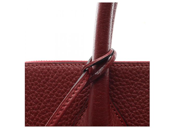 Hermès Borsa Hermes Bolide 45 in Rouge H Rosso Bordò - vista 10