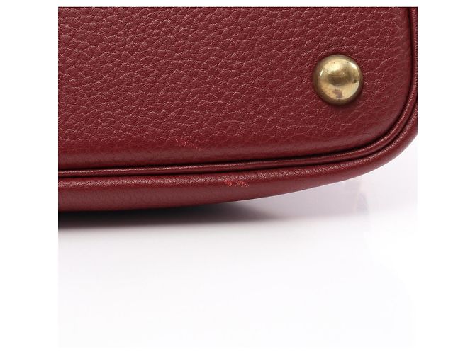 Hermès Borsa Hermes Bolide 45 in Rouge H Rosso Bordò - vista 13