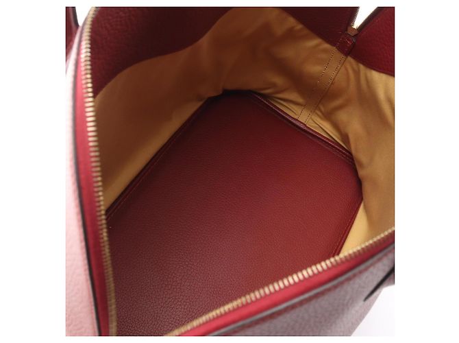 Hermès Borsa Hermes Bolide 45 in Rouge H Rosso Bordò - vista 3