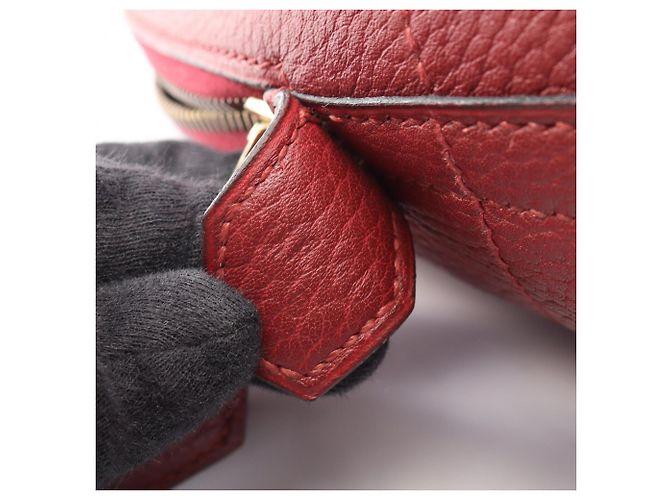 Hermès Borsa Hermes Bolide 45 in Rouge H Rosso Bordò - vista 5