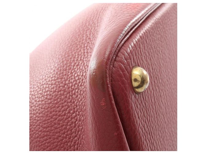 Hermès Borsa Hermes Bolide 45 in Rouge H Rosso Bordò - vista 6