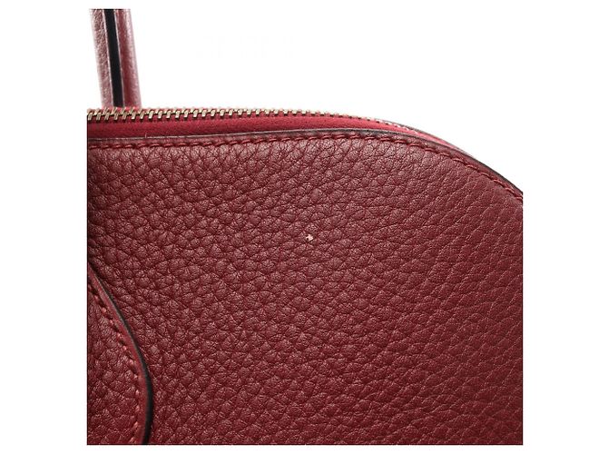 Hermès Borsa Hermes Bolide 45 in Rouge H Rosso Bordò - vista 7