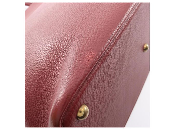 Hermès Borsa Hermes Bolide 45 in Rouge H Rosso Bordò - vista 9