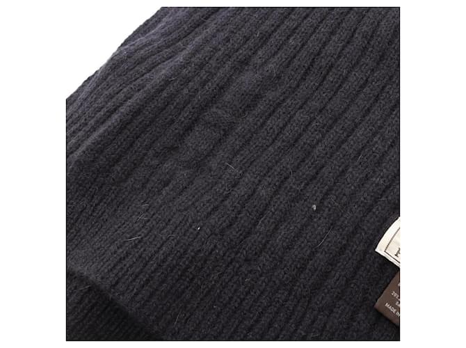 Hermès Sciarpa in cashmere Hermes blu navy - vista 3