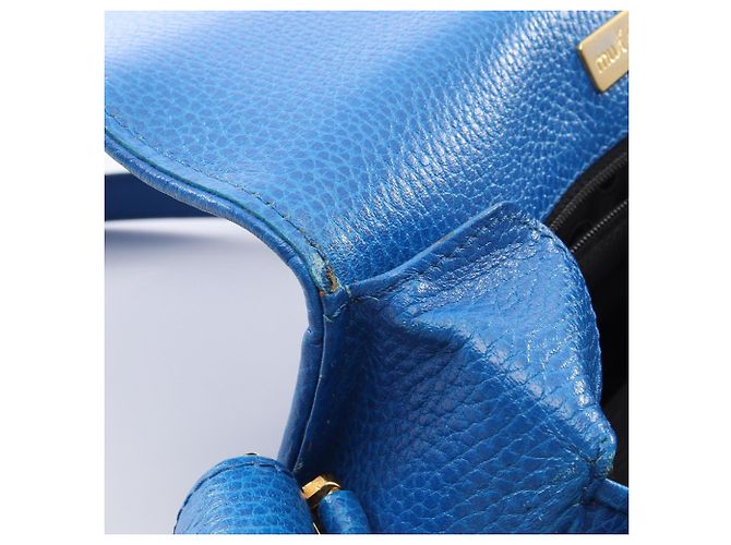 Borsa in pelle blu Cartier Must Line - vista 10