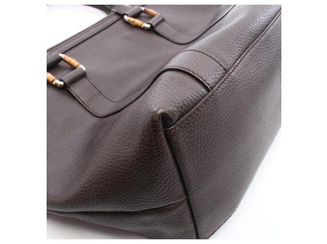 Gucci Brauner Leder 2-Way Tote Bag - Ansicht 6