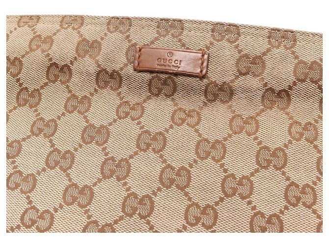 Borsa a tracolla Gucci GG Canvas Sherry Line Marrone Beige - vista 10