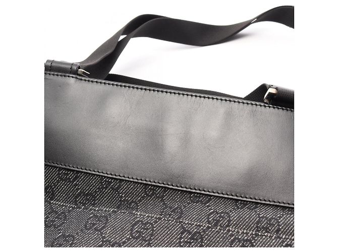 Borsa a Spalla Gucci GG Canvas Nero - vista 8
