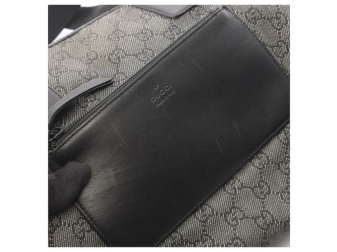 Borsa a Spalla Gucci GG Canvas Marrone Nero - vista 10