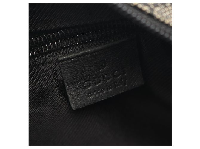 Borsa a Spalla Gucci GG Canvas Marrone Nero - vista 4