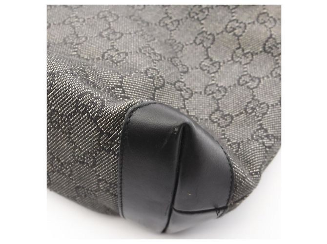 Borsa a Spalla Gucci GG Canvas Marrone Nero - vista 6