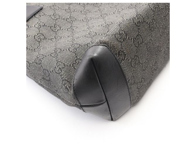 Borsa a Spalla Gucci GG Canvas Marrone Nero - vista 7