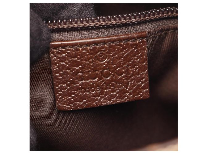 Borsa a Spalla Gucci GG Canvas Marrone Beige - vista 4