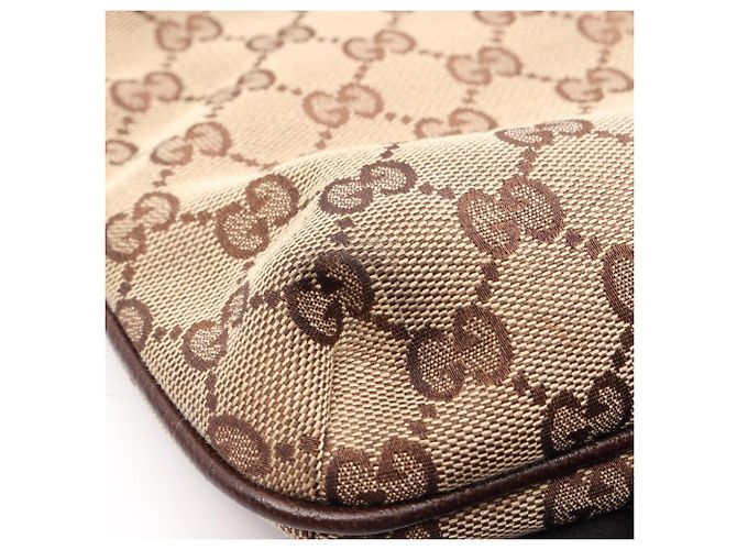 Borsa a Spalla Gucci GG Canvas Marrone Beige - vista 8