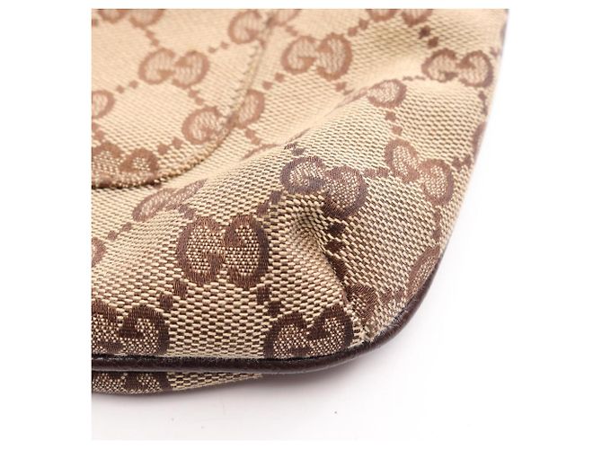 Borsa a Spalla Gucci GG Canvas Marrone Beige - vista 9
