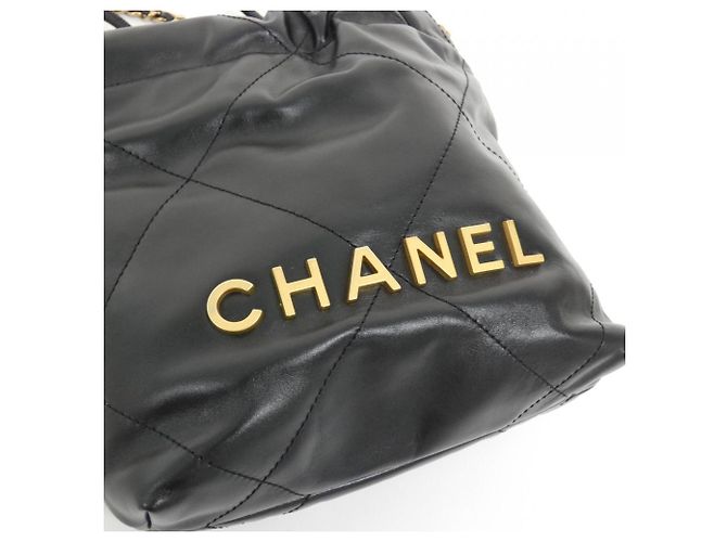 Borsa Chanel 22 Line MINI AS3980 Nero - vista 4