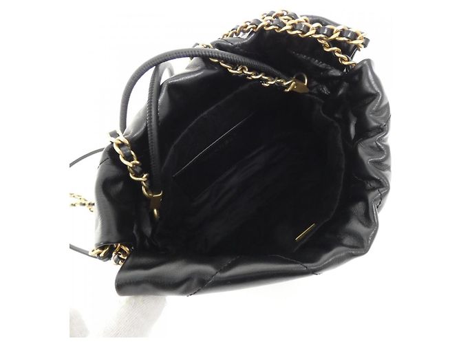Borsa Chanel 22 Line MINI AS3980 Nero - vista 7